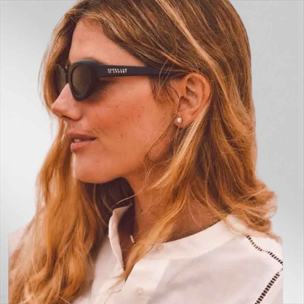 ⋆𐙚 ̊. Derek Lam 10 Crosby Vesper Sunglasses | Black |Handmade in Italy